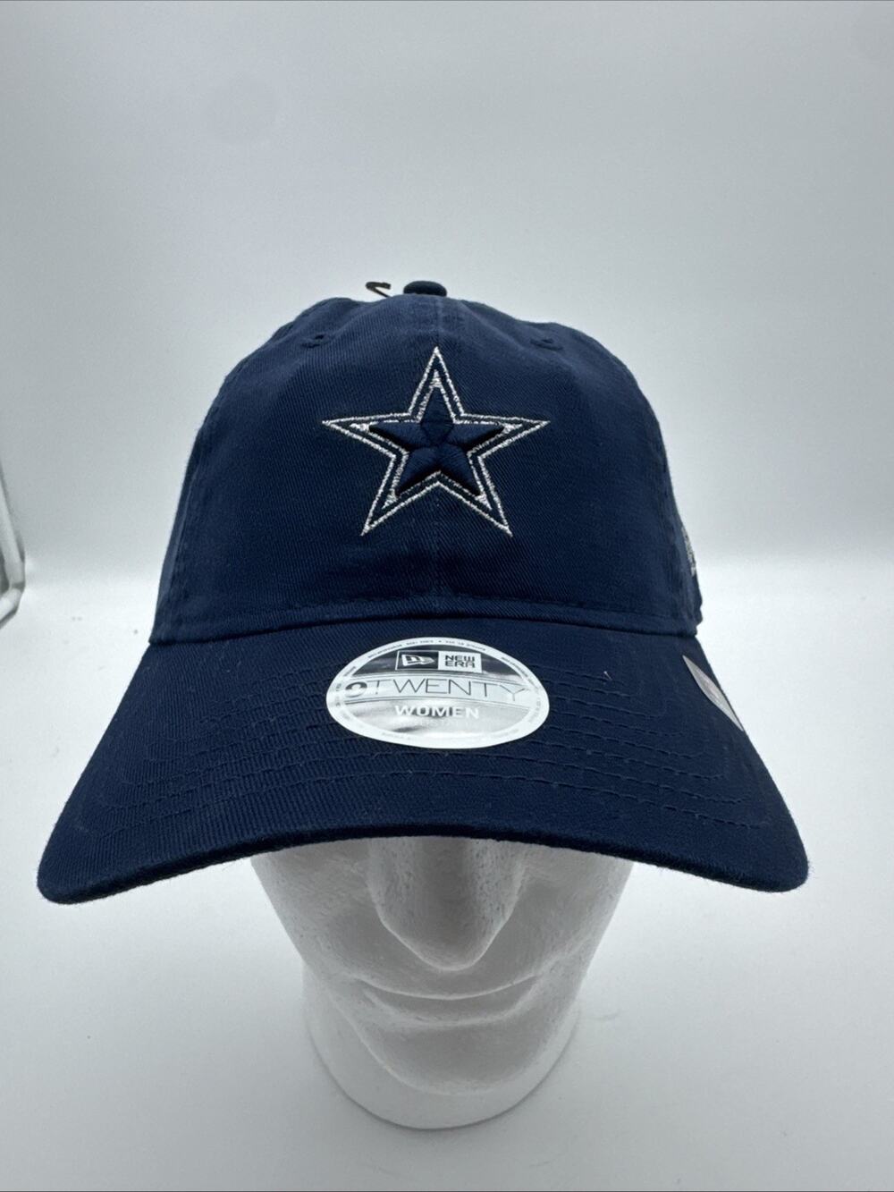 New Era 9Twenty Women Dallas Cowboys NFL Hat Cap Blue Logo Adjustable